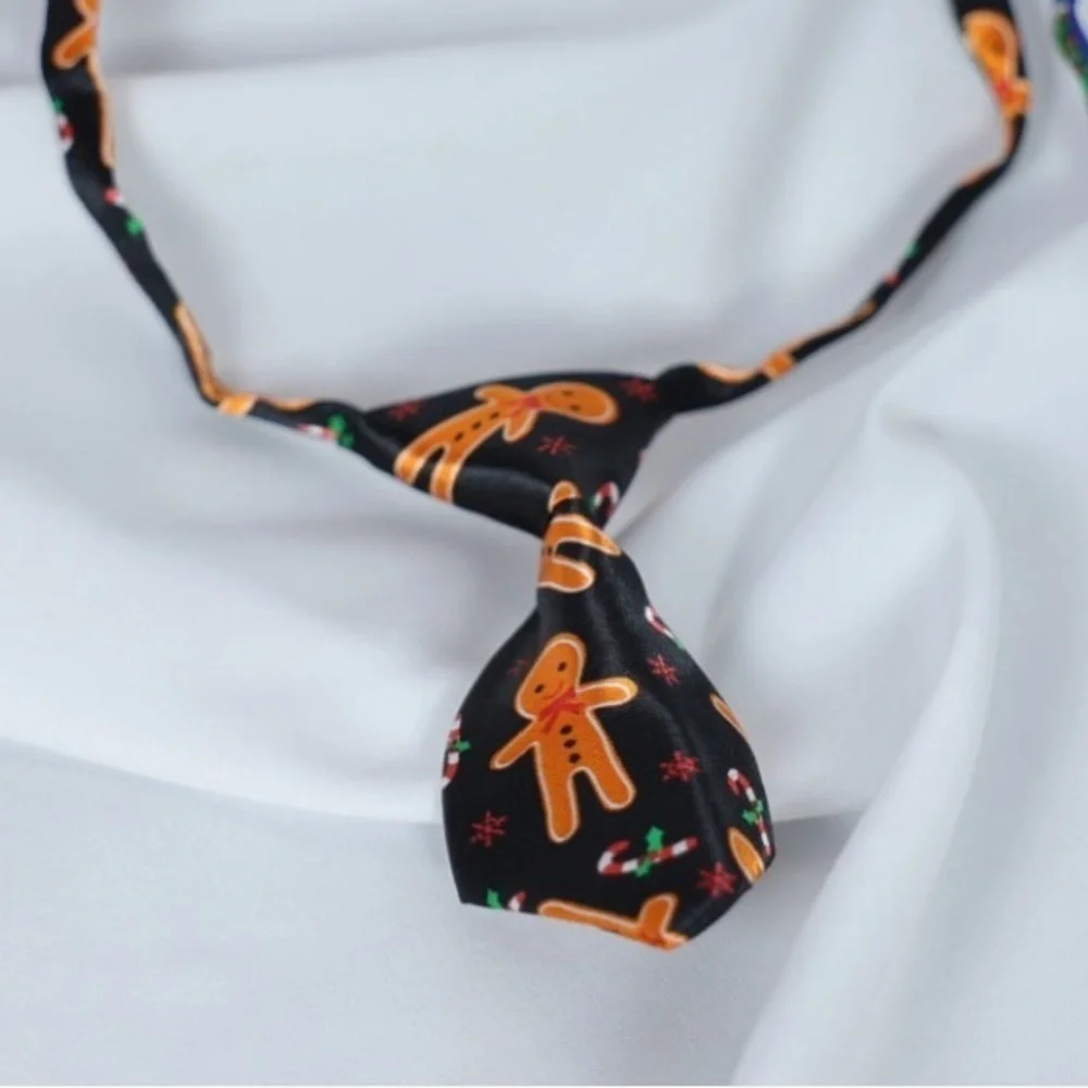 🅽🅴🆆 gingerbread Xmas festive Christmas holiday adjustable dog cat pet ties